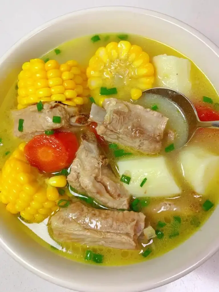A photo of my homemade rib soup