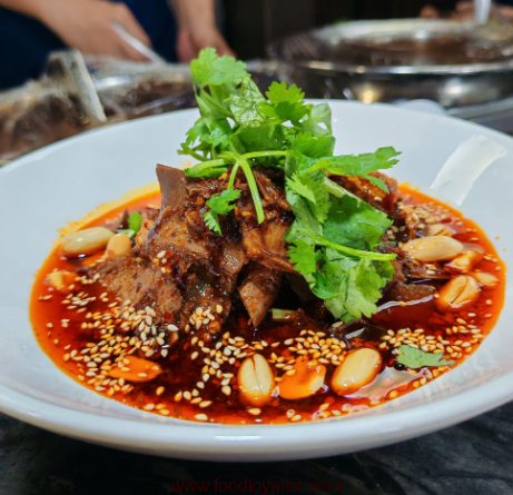 Very delicious appetizer Fuqi Feipian (Sliced Beef and Ox Tongue in Chilli Sauce)