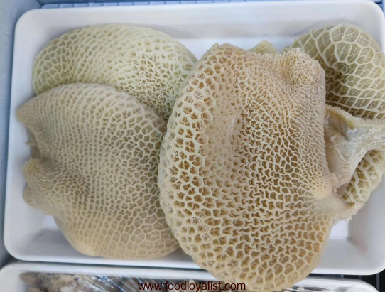 Completed ingredients, fresh beef tripe