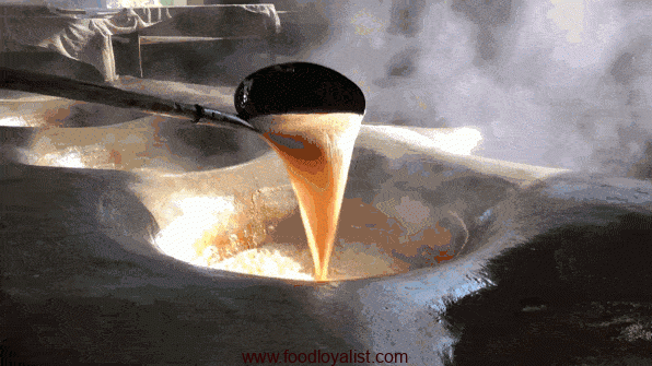 Cooking rock sugar
