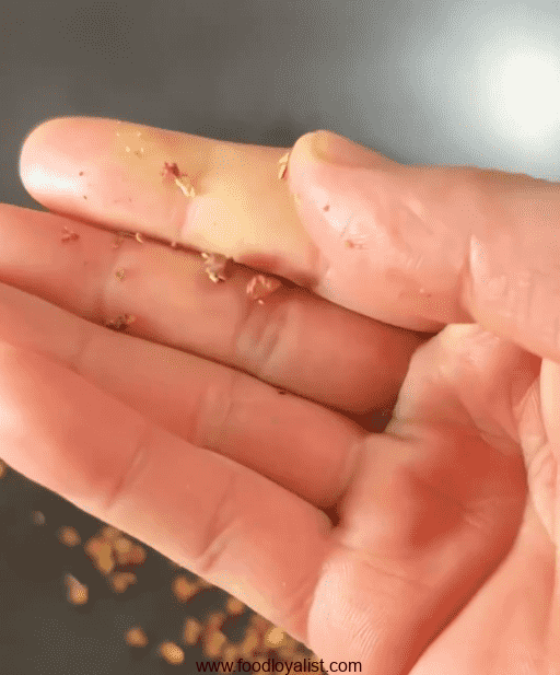 Crush the Sichuan peppercorns